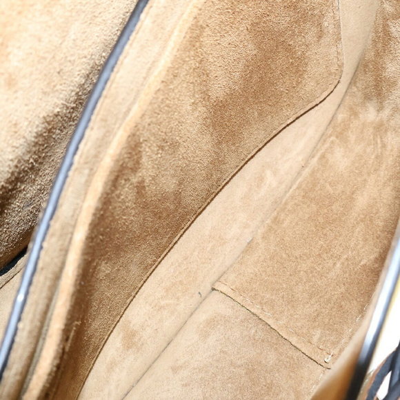 Loewe William Morgan Gate Floral Shoulder Bag Yellow Leather Brown - Picture 4 of 5